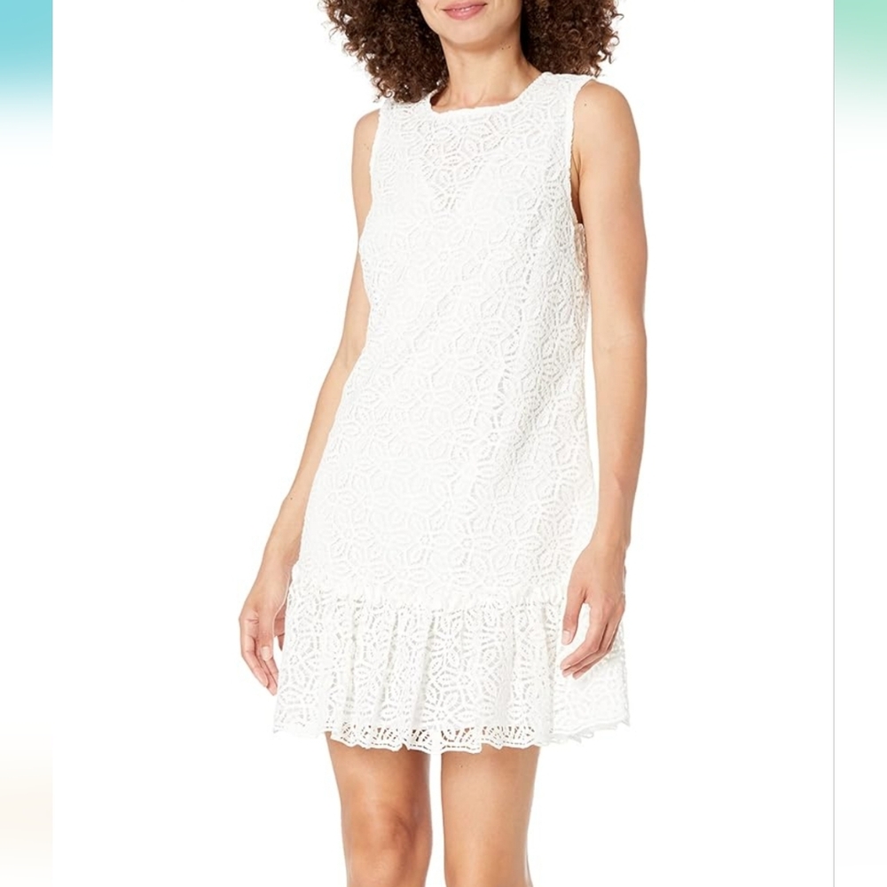 NWT Trina Turk Womens Azalea Barbara 2 White Lace Dress Sz 14 Bridal Party $258